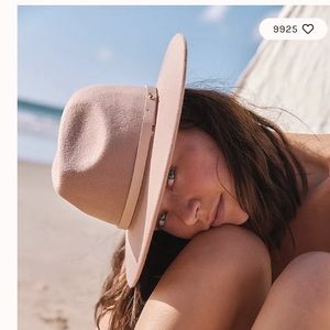 Free People Wythe leather belt felt hat